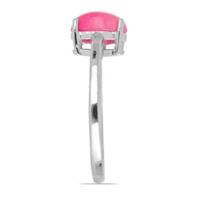 BUY STERLING SILVER NATURAL PINK ETHIOPIAN OPAL GEMSTONE RING